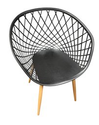 Mid Century Style Jamesdar Kurv Black Patio Chair