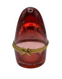 Cristalleries De Lorraine Red Trinket Box (DR)