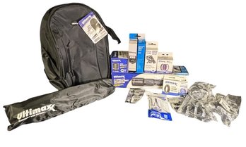 Ultimaxx Camera Backpack Full Of Brand New Ultimaxx Gear 16pc