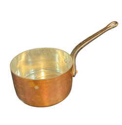 Copper Pot With Cast Iron Handle