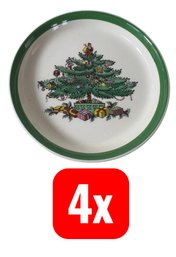 Spode Mini Holiday Trinket Plates 4pc (dR)