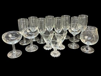 Clear Glass Drinkware 15pc