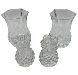 Bulb Vases And Pineapple Candlestick Holders (DR)