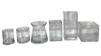 Glass Vase Assortment 6pc (DR)