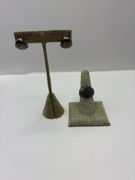 Sterling Earrings And Ring