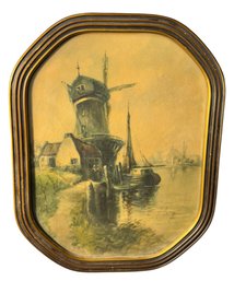 Old Seaside Windmill Framed Art Print