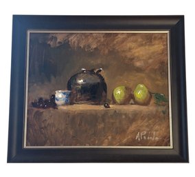 Original Framed  Oil Painting On Board Signed By A Pabolo (K)
