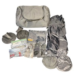 Harley Davidson Bag, Tire Pressure Gauge & Assorted Motorcycle Riding Accessories