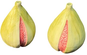 Hand Painted Cermaic Pear Decoration (pair)