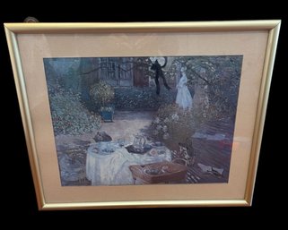 Matted And Framed Print Of The Luncheon By Monet (BR2)