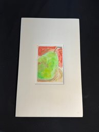 Green Pear Original Painting