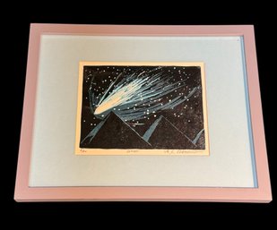 Michael Roosevelt Comet Signed & Numbered Framed Lithograph #2/20
