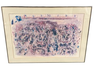 Leroy Nieman (1921-2012) Chicago Board Of Trade Framed Art Print