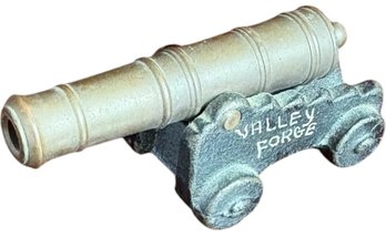 Brass Cast Iron Valley Forge Cannon Trinket (MB)