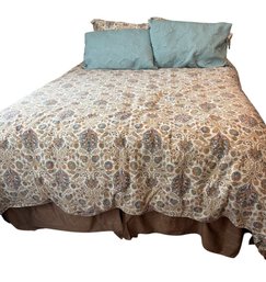 Queen Bed Frame With Bedding (BR1)