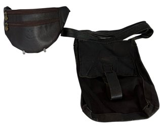 Leather Waist Bag, Ivan Grundaul Purse. (DR)