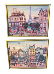Paris France Cityscape Framed Art Prints