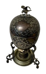 Antique Silver Plated Ornate Egg Coddler (BR1)
