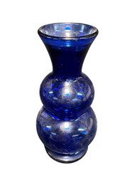 1930s Hazel Atlas Cobalt Stacked Sphere Vase