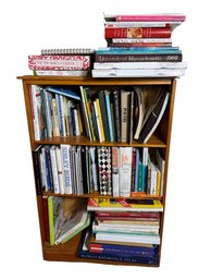 Wooden Bookshelf Full Of Assorted Books (BR2)
