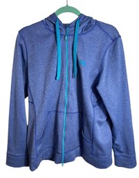 The North Face Womens Blue Zip Up Hoodie Size XL (C1)