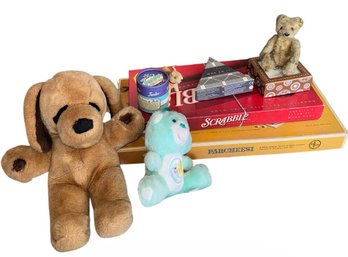 Board Games, Stuffed Animals & Assorted Toys (LR)