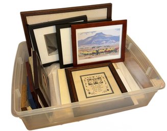 Bin Full Of Assorted Art Prints (BR2)