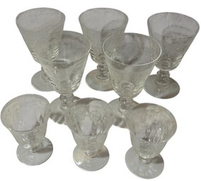 Assorted Water Goblet And Wine Glass Set 8pc (LR)