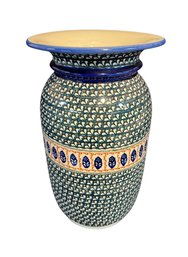Boleslawiec Polish Majolica Ceramic Vase