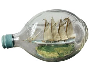Haig & Haig Sailing Ship In A Bottle Sculpture