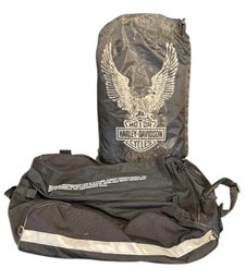Harley Davidson Motorcycle Cover & Black Canvas Bag