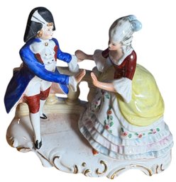 Colonial Couple Dancing Figurine (b)