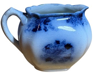 Antique Blue Flow China Creamer (B)