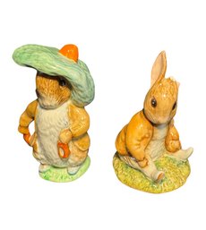 Beatrix Potters Benjamin Bunny Figurine Pair