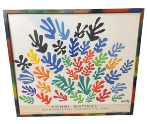 Henri Matisse (1869-1954) Retrospective Exhibition 1966 Framed Exhibition Poster