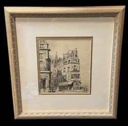 Adolphe Thodore Jules Martial Potmont (1828-1883) Temple Boulevard Paris Framed Art Print