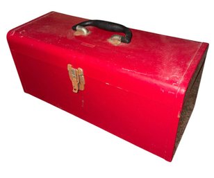Westward Red Metal Tool Storage Box