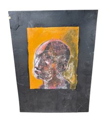 Greek Man Abstract Portrait Original Signed Painting