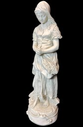 Joan Of Arc Praying Lady Tall Statue