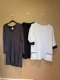 Bl Yoga Top 2x, Grey Dress L, Sweater L.   (Bsmt)