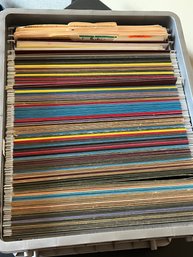 Crate Of Empty File Folders