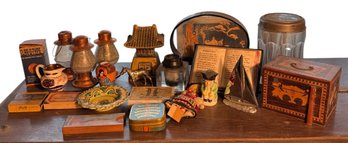 Small Lanterns, Asian Figurines & Assorted Decor (LR)