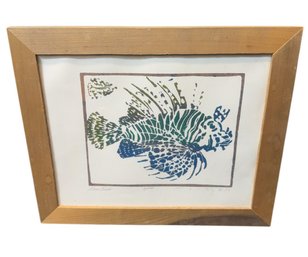 Lion Fish Signed & Numbered Lithograph #8/500