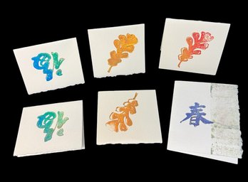 Jodie Apeseche Japanese Painted Note Cards 6pc