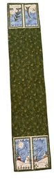 Handmade Winter Village Quilted Table Runner (B)