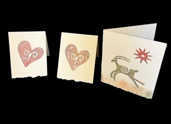 Jodie Apeseche Painted Note Cards 3pc