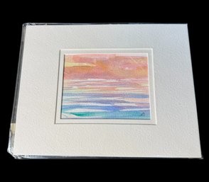 Doro Simone Original Seaside Watercolor Painting
