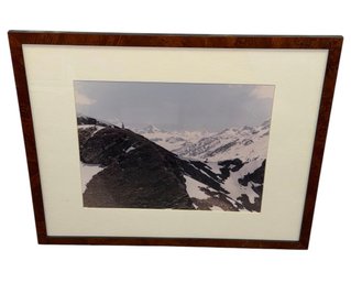 Snowy Mountains Framed Photography Wall Art A