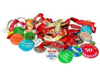 Button Pin Collection Mostly Vintage