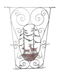 Wrought Iron Metal Deer Side Panel (SR)